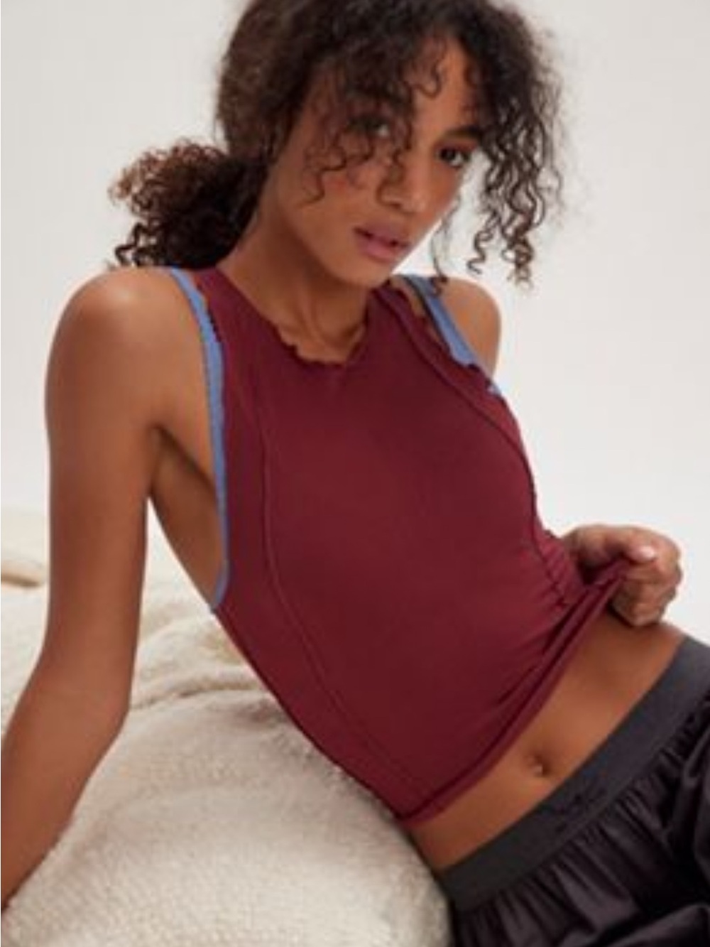 Free People Intimately Women's Burgundy Tank Top NWT size L/XL